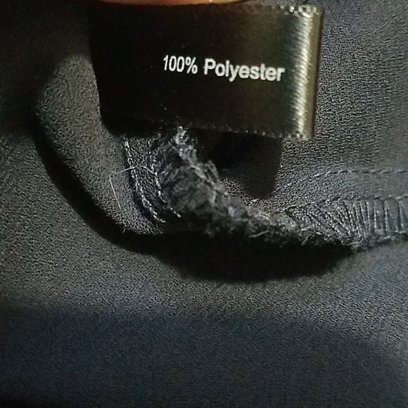 The Limited XS Blue Button Down Blouse - Picture 7 of 8